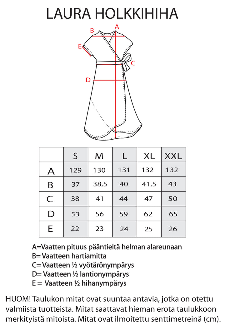 Laura-kietaisumekko Muru-kuosilla