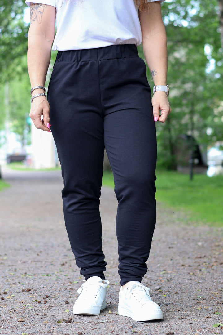 Erika-collegehousut yksivärinen