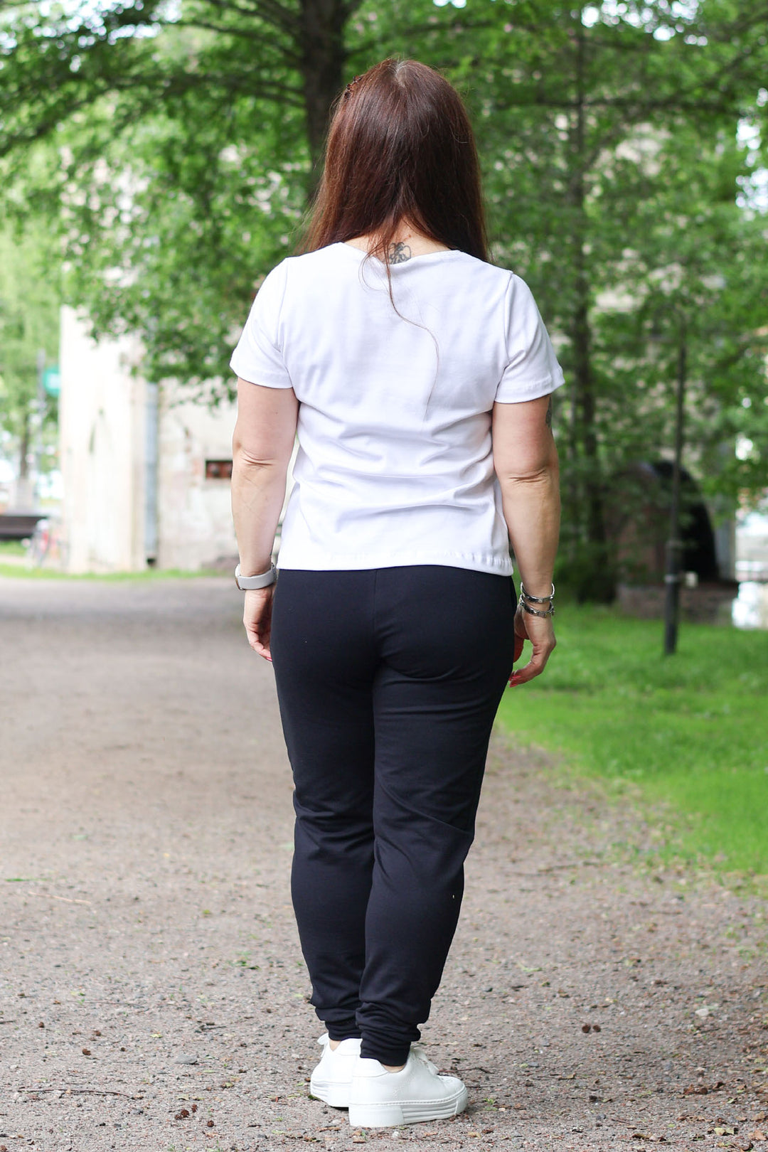 Erika-collegehousut yksivärinen