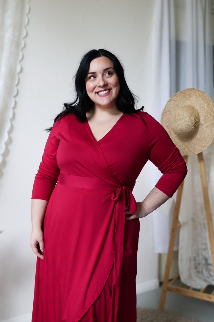 Laura-kietaisumekko 3/4 hihalla