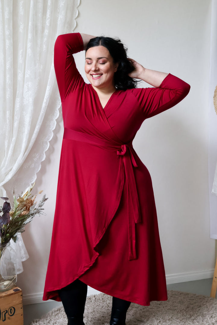 Laura-kietaisumekko 3/4 hihalla