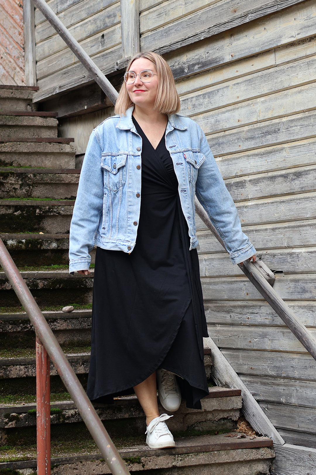 Laura-kietaisumekko 3/4 hihalla