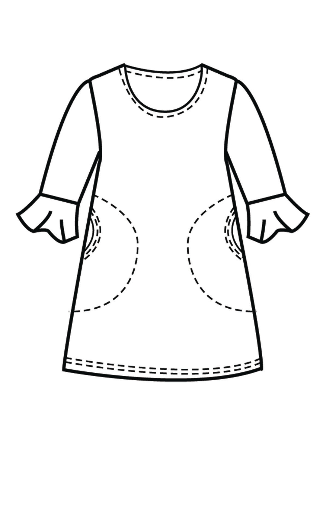 Lova-tunika Savanni-kuosilla