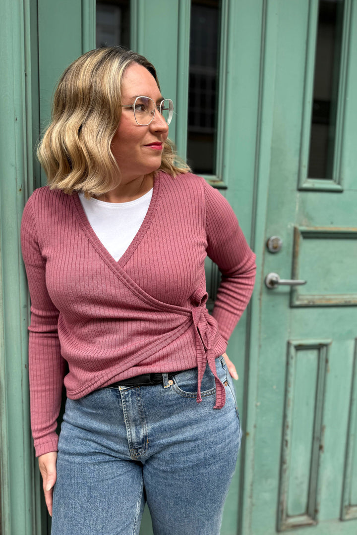 Mila-ribbikietaisupusero 100% merinovillaa