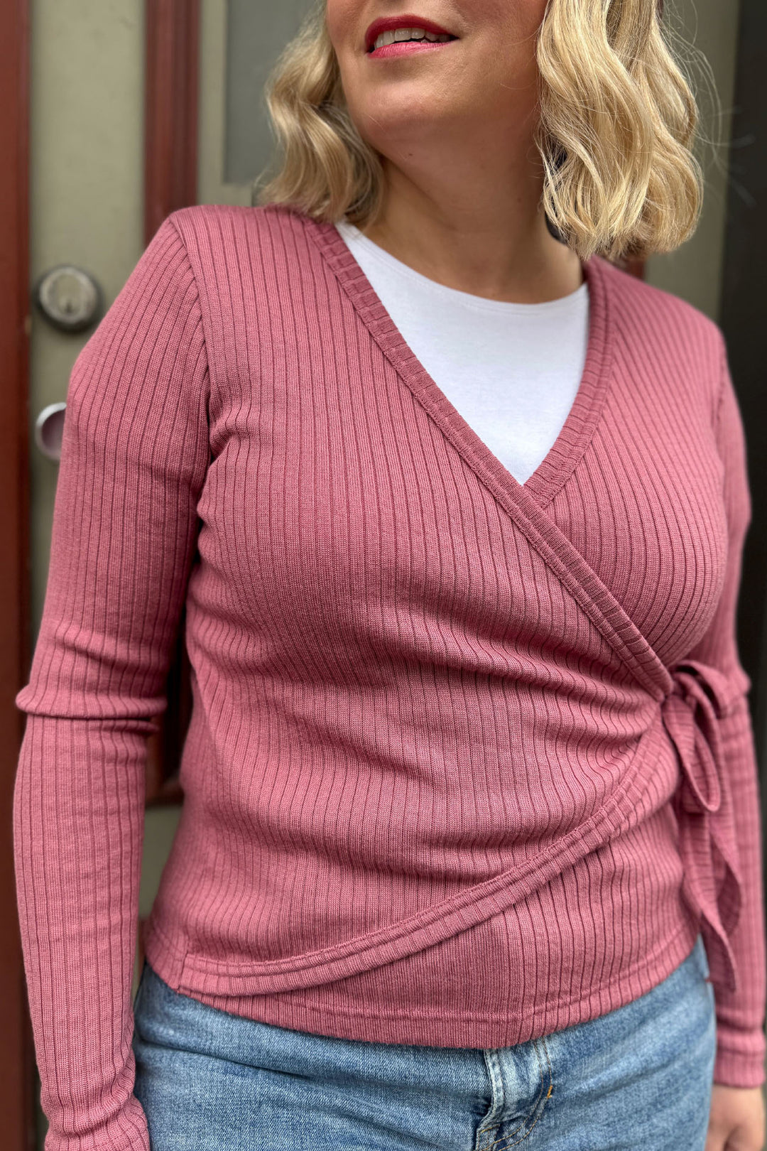 Mila-ribbikietaisupusero 100% merinovillaa