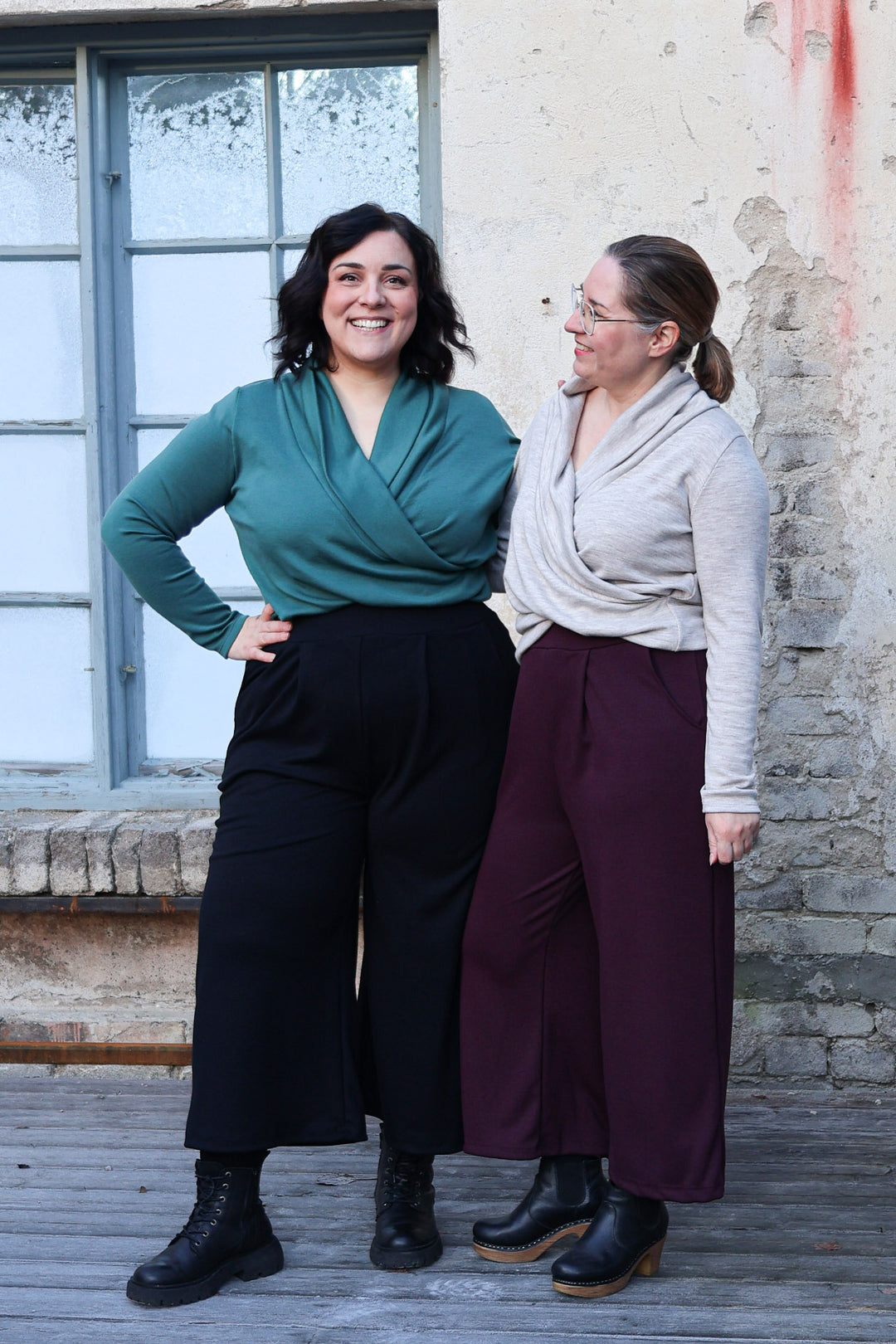 Saga-neuloshousut yksivärinen