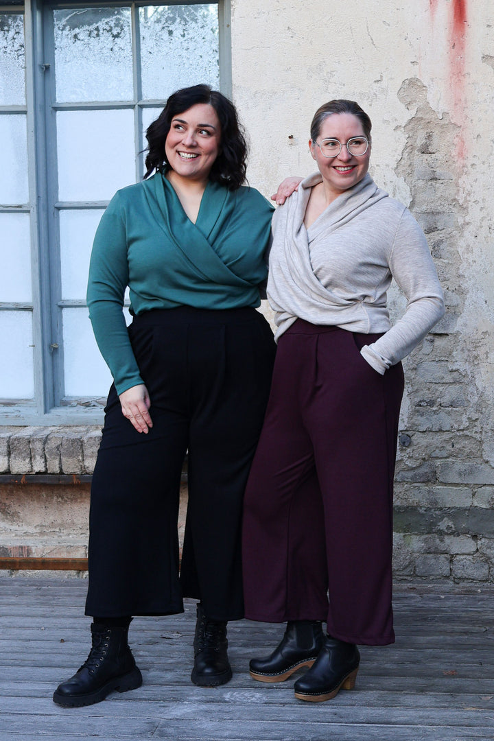 Saga-neuloshousut yksivärinen