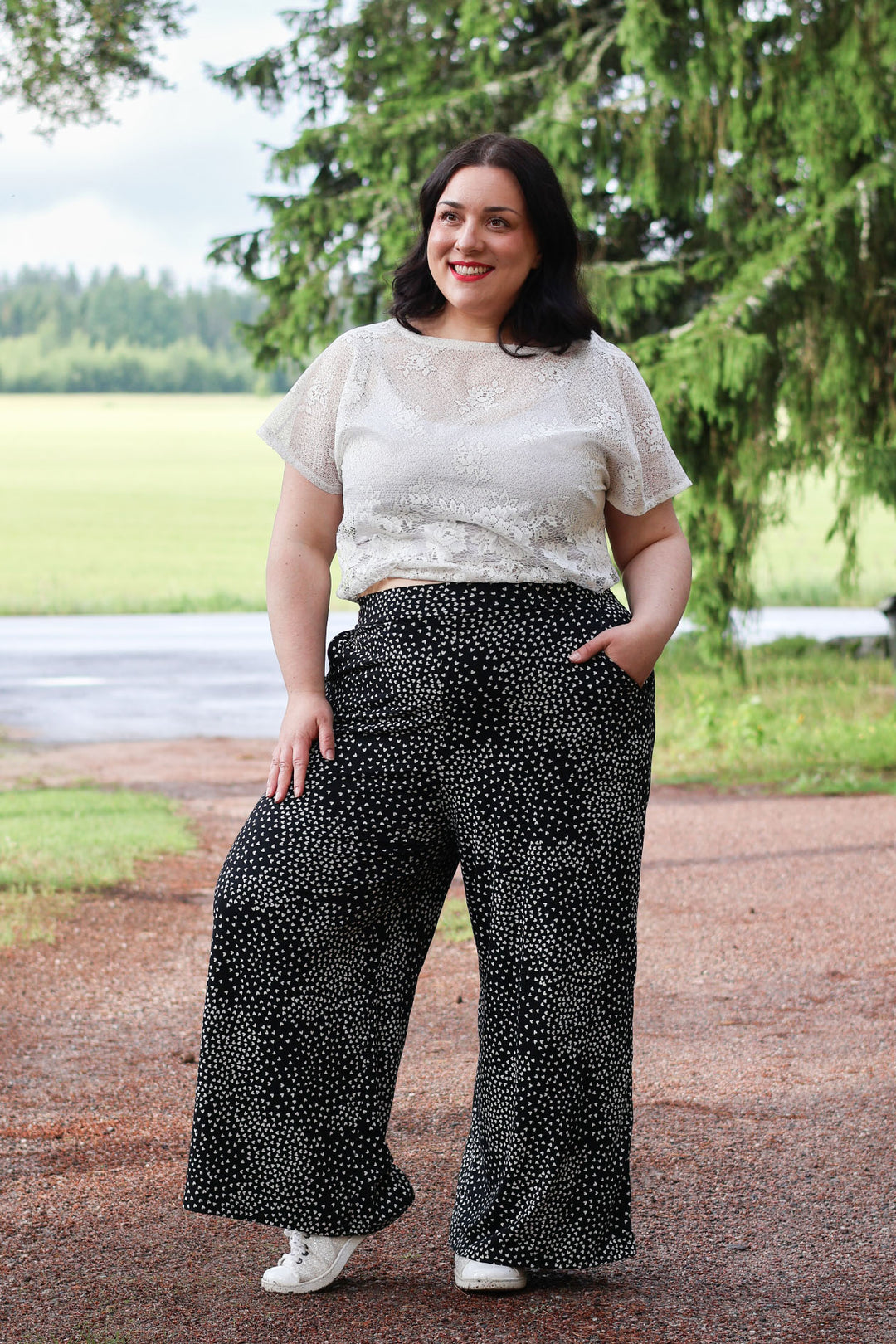 Wilma-neuloshousut Muru-kuosilla