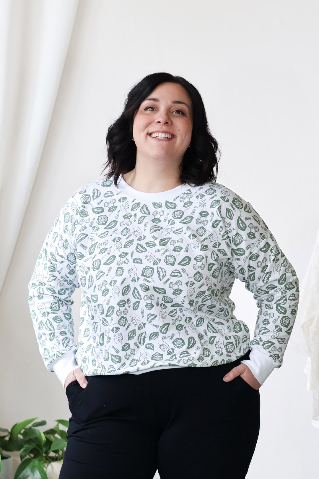 Emma-collegepusero POP-kuosilla