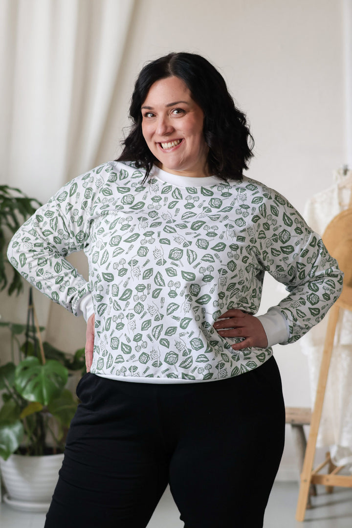 Gollege asu POP-puserolla ja yksivärisillä housuilla