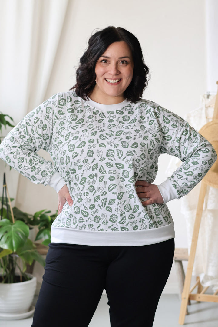 Emma-collegepusero POP-kuosilla